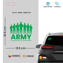 Patriotic Army Star Vehicle Sticker