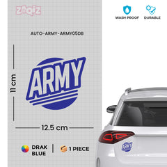 Patriotic Army Emblem Sticker for Cars