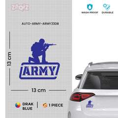 Road Safe Army Veteran Shield Decal