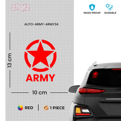 Support the Army Car Window Awareness Tag