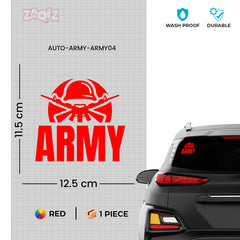 Support Our Troops Army Car Tag