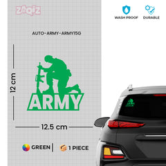 Army Officer Shield Decal for Drivers