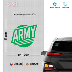 Patriotic Army Emblem Sticker for Cars