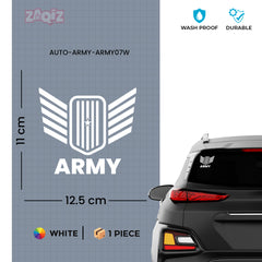 Durable Army Safety Sticker for Drivers