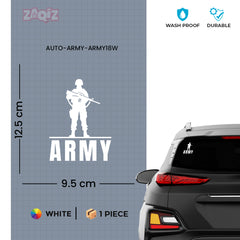 Army Veteran Car Decal for Road Safety