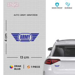 Patriotic Army Shield Vehicle Decal