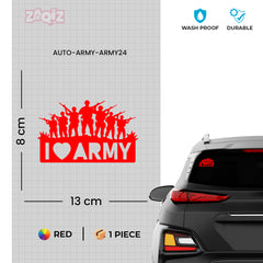 Army Life Emblem Sticker for SUVs