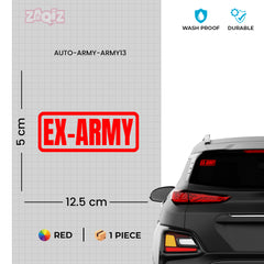 Classic Army Life Car Window Sign