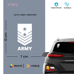 Army Officer Duty Sticker for Vehicles