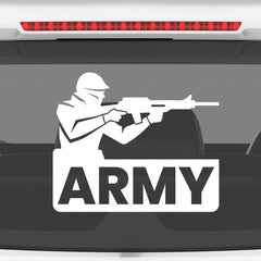 Support Army Heroes Sticker for Cars