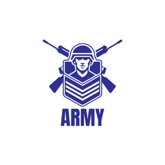 Patriotic Emblem Army Decal for Road Safety
