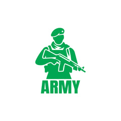 Durable Army Car Safety Decal for Awareness