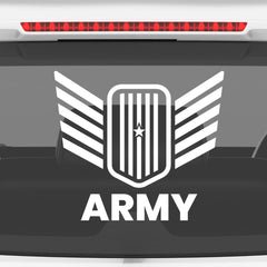 Durable Army Safety Sticker for Drivers