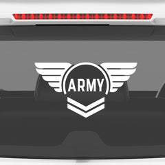 Proud Army Veteran Car Window Sign