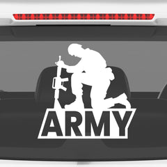 Army Officer Shield Decal for Drivers