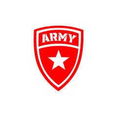 Bold Army Shield Sticker for Vehicles