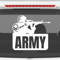 Compact Army Emblem Car Safety Decal