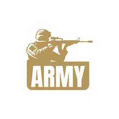 Compact Army Emblem Car Safety Decal