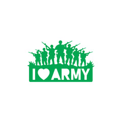 Army Life Emblem Sticker for SUVs