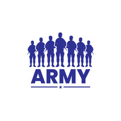 Patriotic Army Star Vehicle Sticker