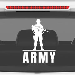 Army Veteran Car Decal for Road Safety
