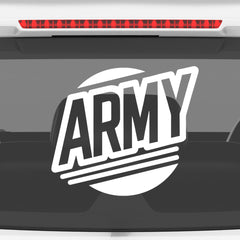 Patriotic Army Emblem Sticker for Cars