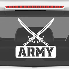 Army Duty Sticker for Safe Roads