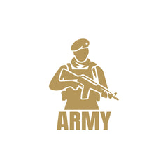Durable Army Car Safety Decal for Awareness
