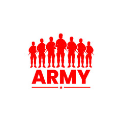 Patriotic Army Star Vehicle Sticker