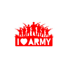 Army Life Emblem Sticker for SUVs