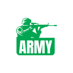 Compact Army Emblem Car Safety Decal