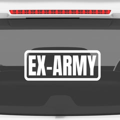 Classic Army Life Car Window Sign