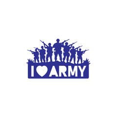 Army Life Emblem Sticker for SUVs