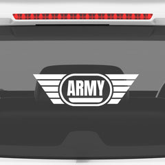 Patriotic Army Shield Vehicle Decal