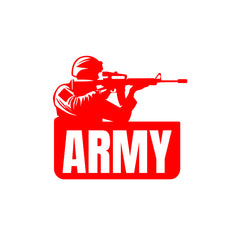 Compact Army Emblem Car Safety Decal