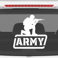Road Safe Army Veteran Shield Decal