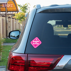Baby on Board Car Sign for Safe Driving