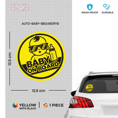 Stylish Baby on Board Notice for Cars