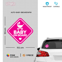 Fun Design Baby on Board Car Decal