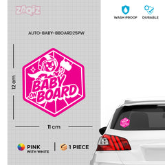 Simple Baby on Board Sticker for Families