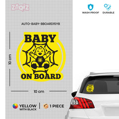 Bright Baby on Board Safety Sticker Tag