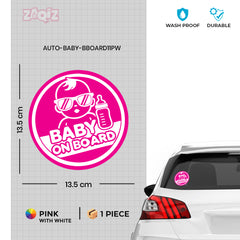 Stylish Baby on Board Notice for Cars