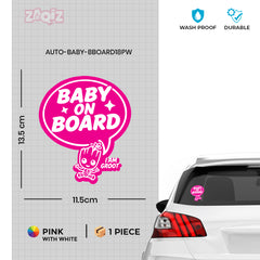 Baby on Board Sign for Driver Awareness