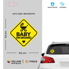 Fun Design Baby on Board Car Decal