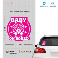 Bright Baby on Board Safety Sticker Tag