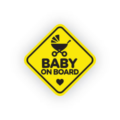 Fun Design Baby on Board Car Decal