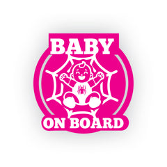 Bright Baby on Board Safety Sticker Tag