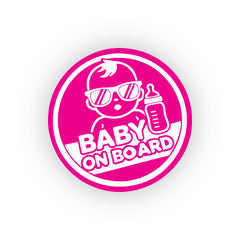 Stylish Baby on Board Notice for Cars