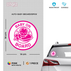Bold Baby on Board Safety Decal for Roads