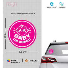 Baby on Board Safety Sign for Vehicles
